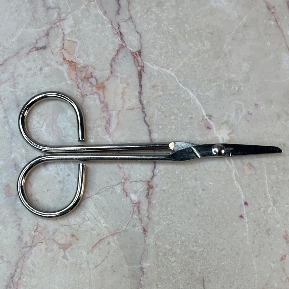 Stainless Steel Curved Tip Scissors - Silver